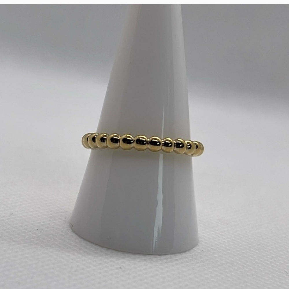 Mejuri Gold Beaded Stack Ring